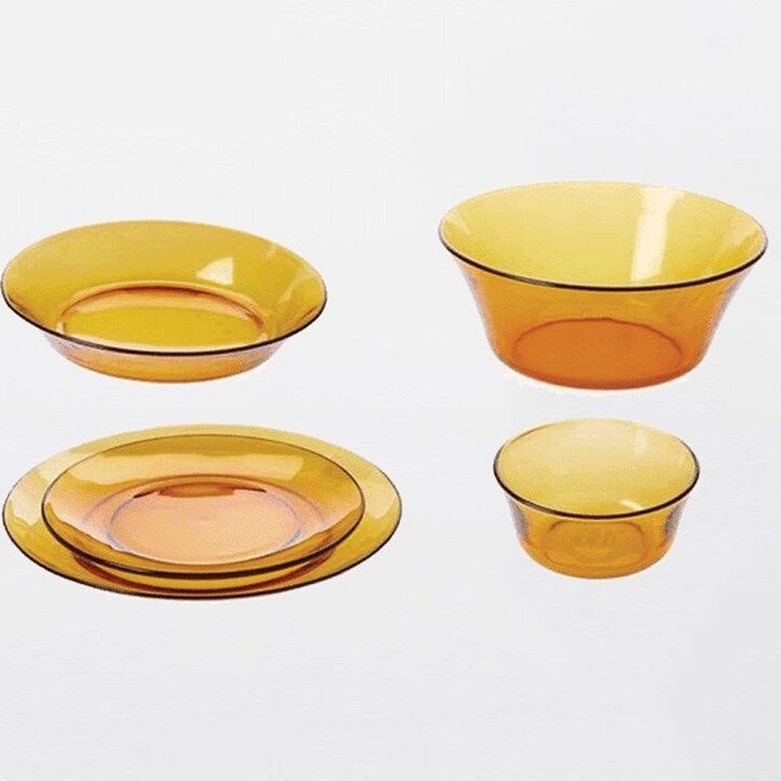 سرویس غذاخوری duralexعسلی ۲۵پارچه