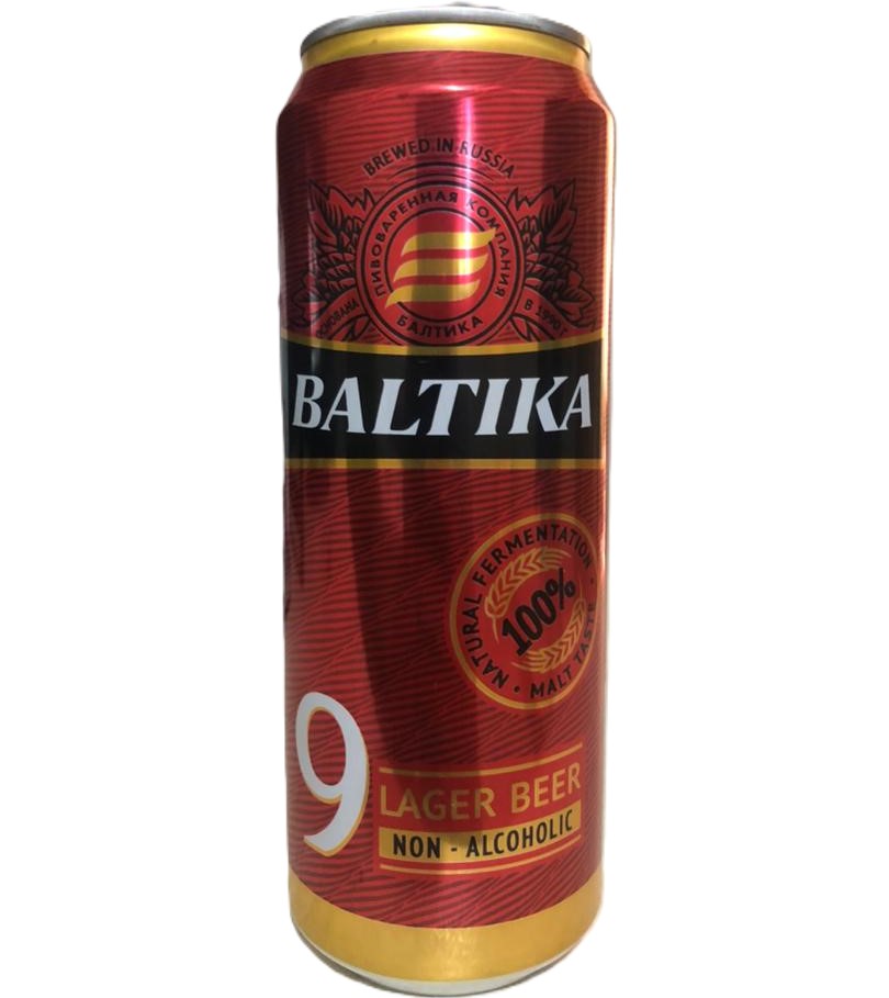 آبجو بدون الکل بالتیکا قرمز ۵۰۰ میلی‌لیتر اصلی Baltika محصول روسیه