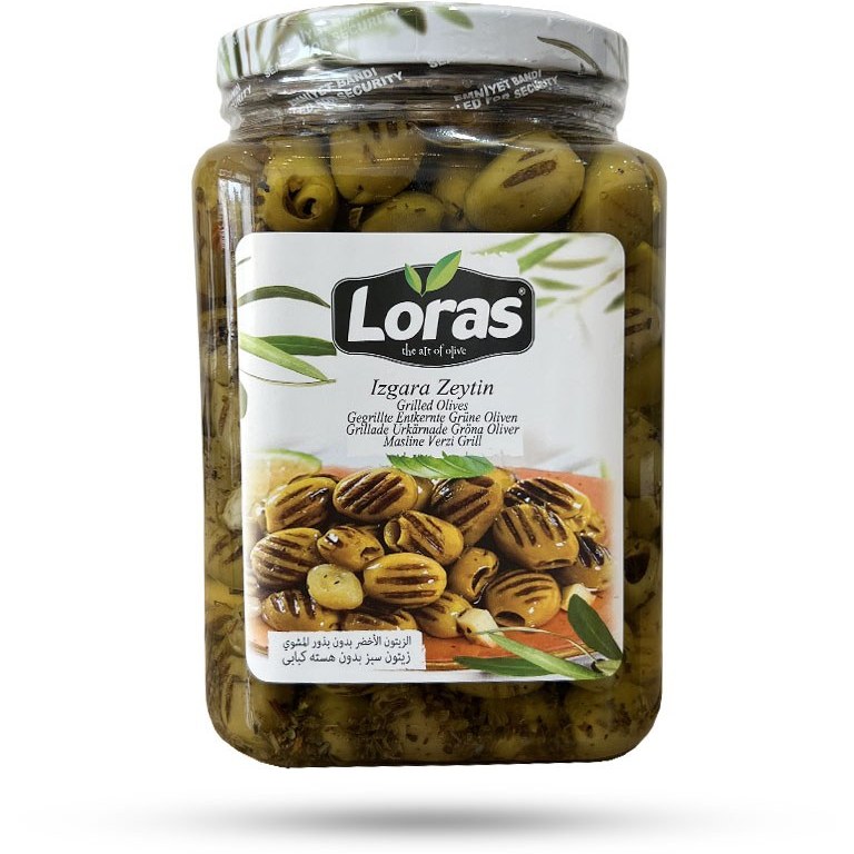 زیتون سبز کبابی لوراس ۸۵۰ گرم اصلی Loras محصول ترکیه