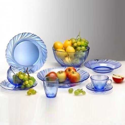 ظروف غذاخوری duralex آبی کیهانی ۳۲پارچه