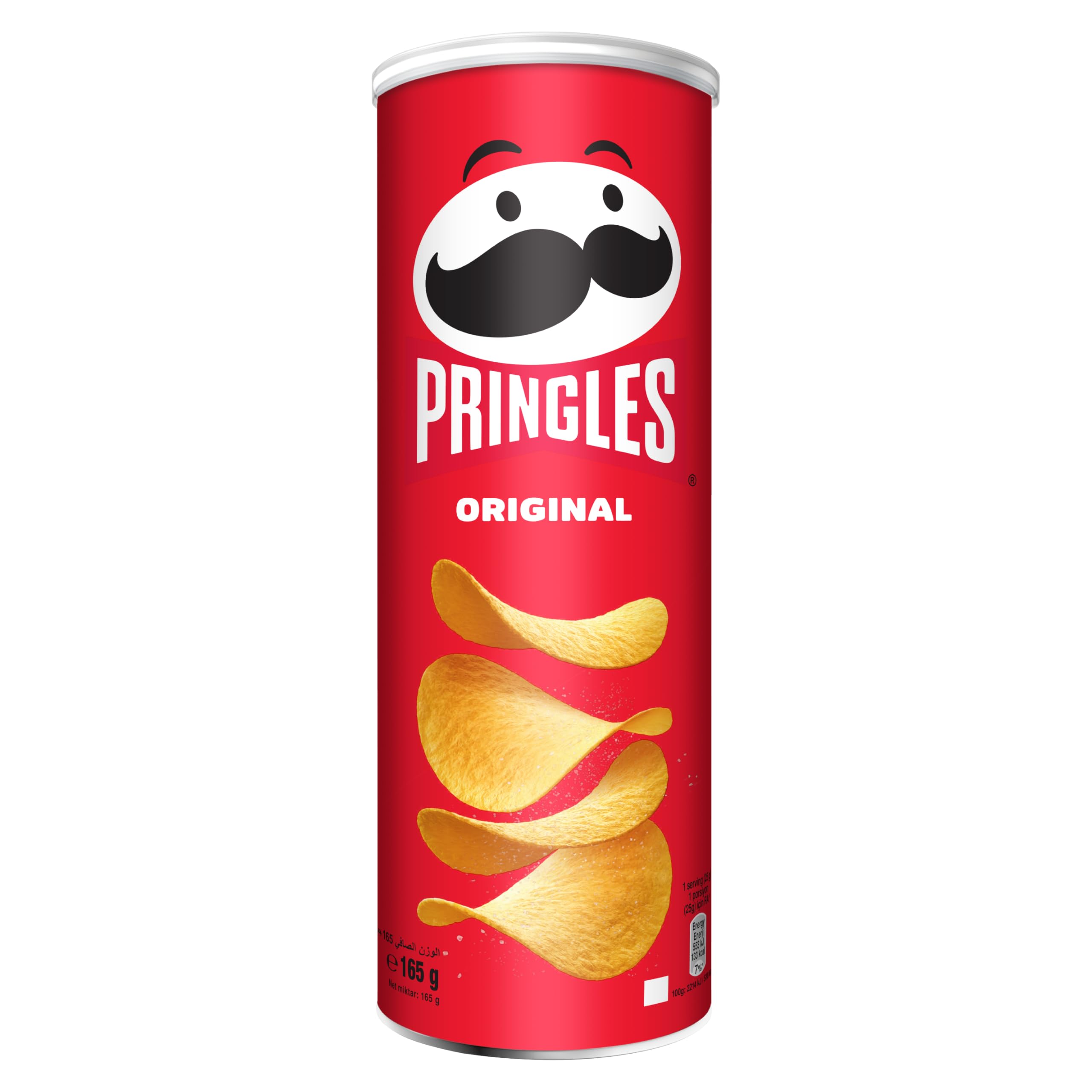 چیپس سیب‌زمینی پرینگلز ساده مدل Original وزن ۱۶۵ گرم اصلی Pringles
