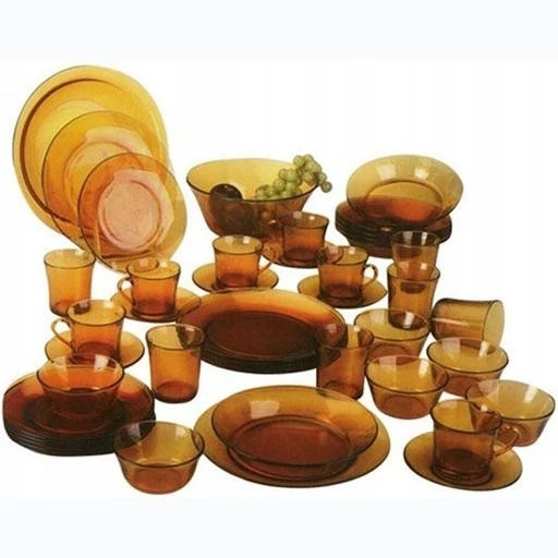 سرویس غذا خوری duralexعسلی ۶۴پارچه