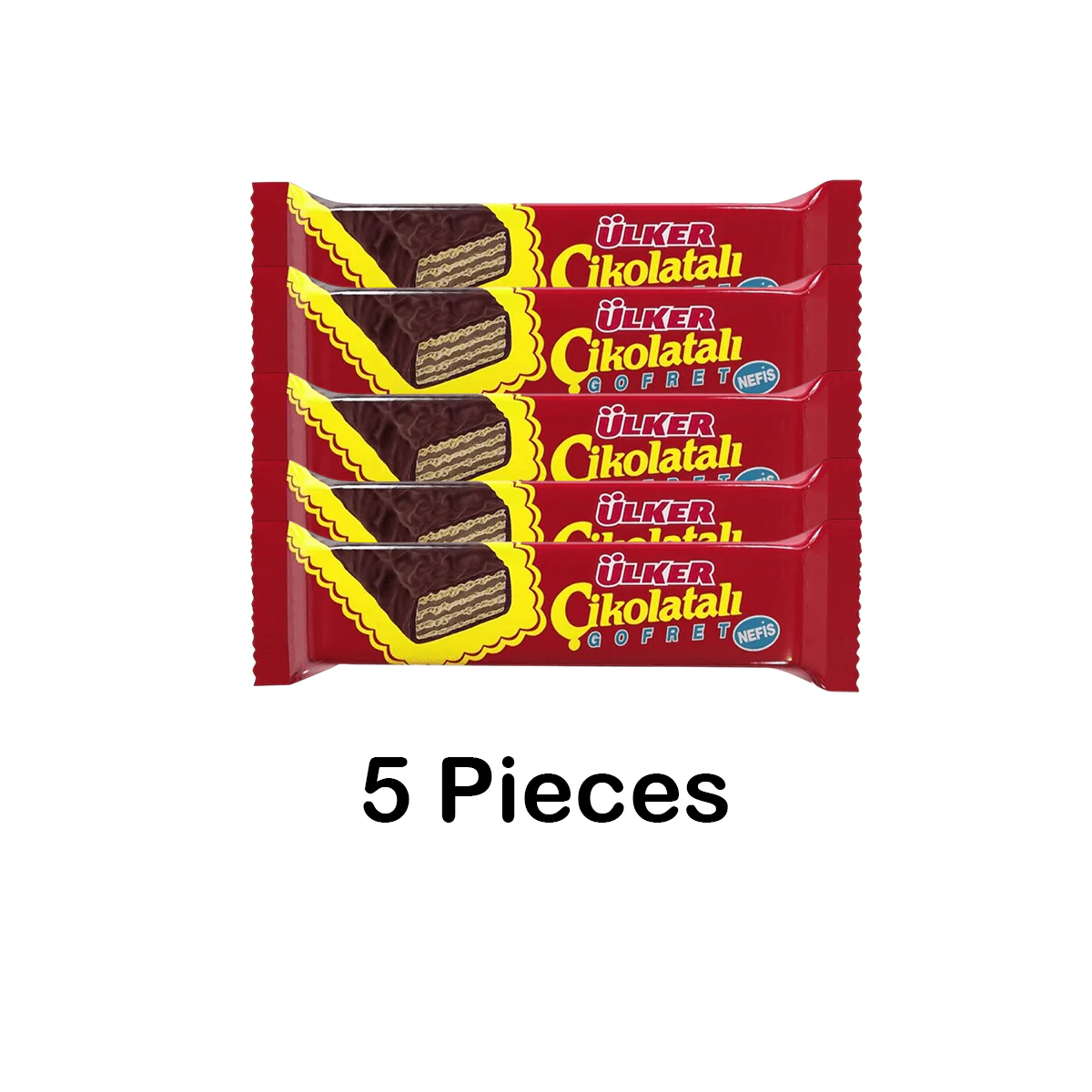 ویفر اولکر با روکش شکلات ۱۰۰ گرم بسته ۵ تای اصل